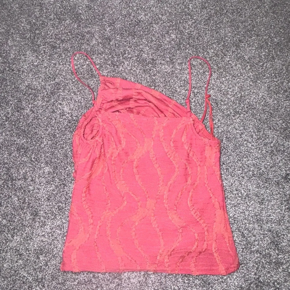 Free People Sand Dune Ruched Tank Top, Red Clover, Spaghetti Straps - Size XS